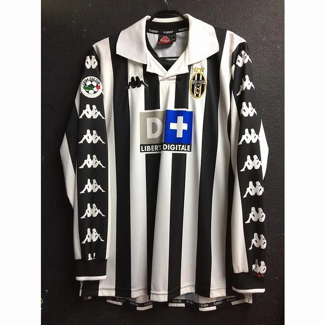 Áo Thun Bóng Đá Dài Tay Đội Nhà Juventus Mùa Giải 1999 / 2000