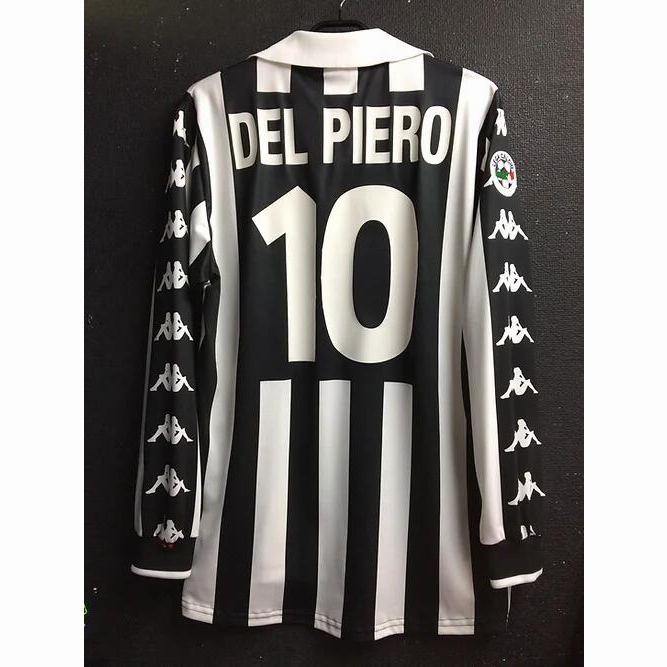 Áo Thun Bóng Đá Dài Tay Đội Nhà Juventus Mùa Giải 1999 / 2000