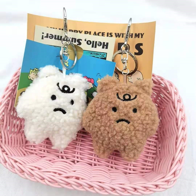 Búp Bê Nhồi Bông Mềm Mại Treo Móc Khóa Trang Trí Túi Xách