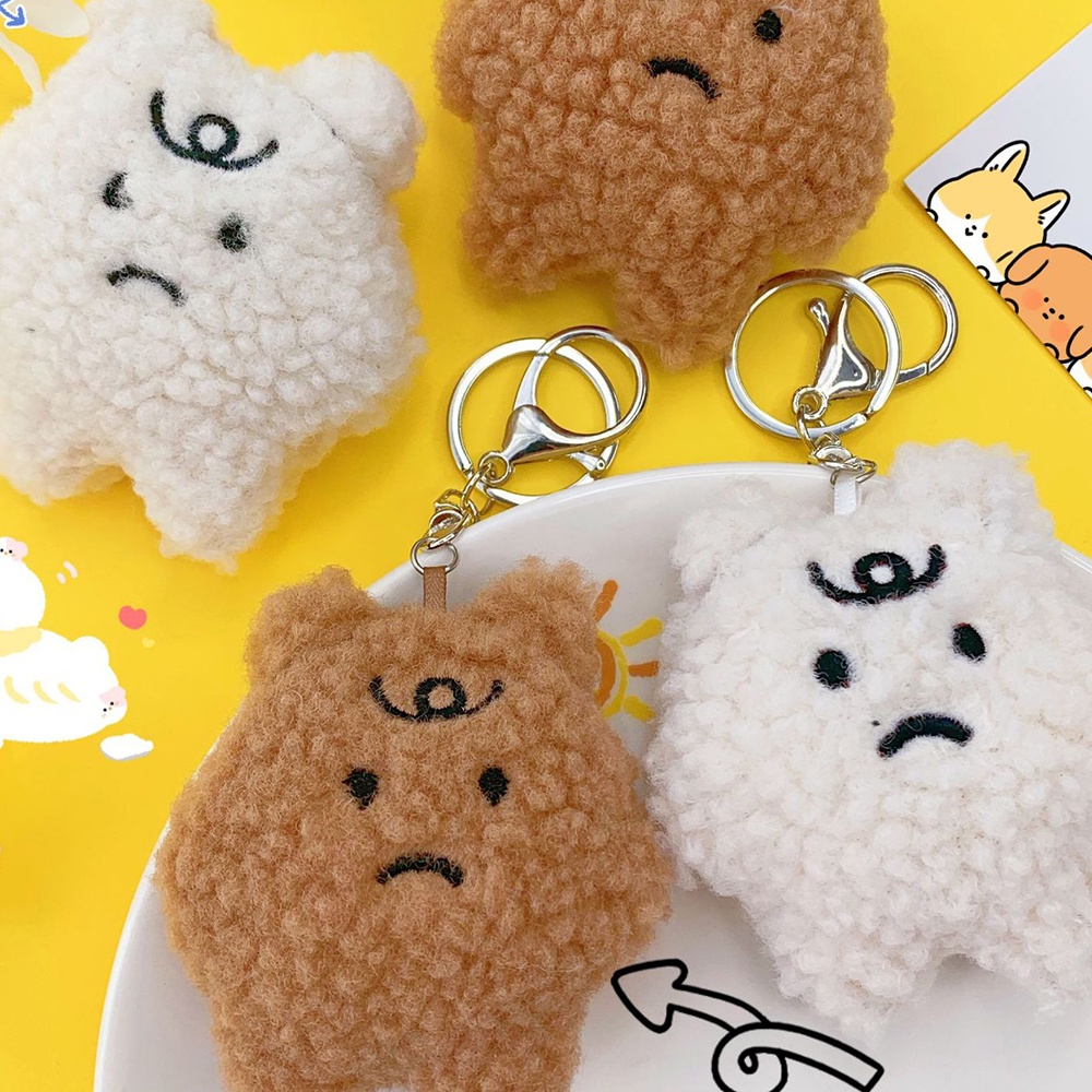 Búp Bê Nhồi Bông Mềm Mại Treo Móc Khóa Trang Trí Túi Xách