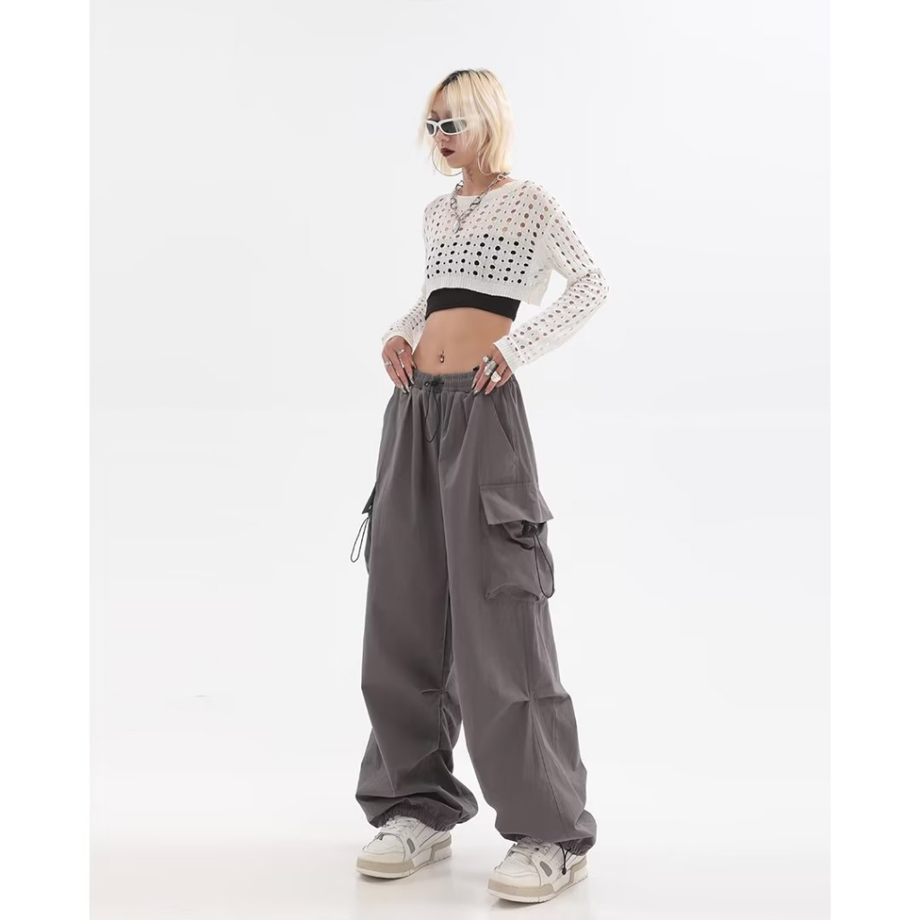 Quần Thể Thao Phong Cách Hip Hop Mỹ Cá Tính Dành Cho Nữ