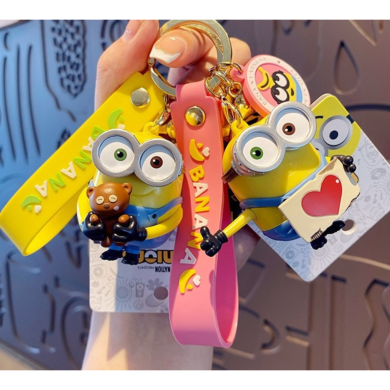 Móc Khóa Xe Hơi Hình minions Dễ Thương