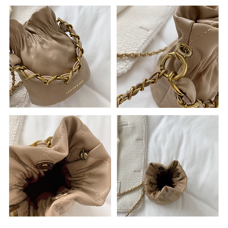 Túi Đeo Chéo Dây Xích Đính Kim Cương Dễ Phối Đồ Thời Trang Cho Nữ