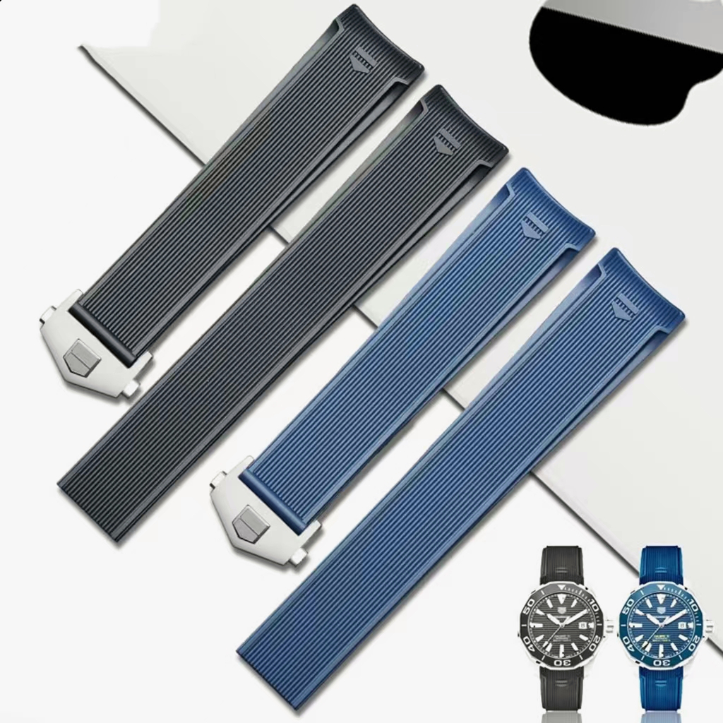 Phù Hợp Dây Đeo Đồng Hồ Bằng Cao Su Silicon Chống Thấm Nước 22MM Cho TAG TAG TAG HEUER 300 SERIES