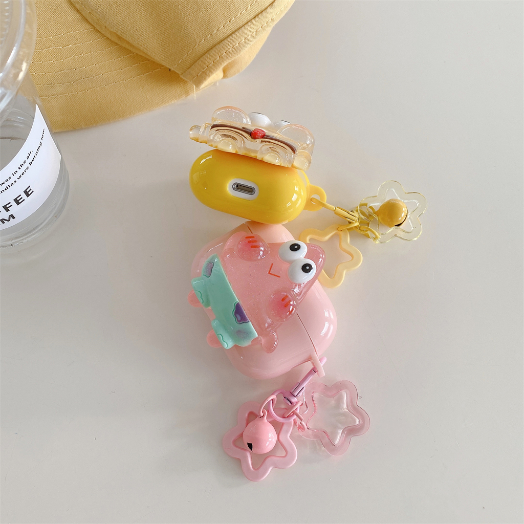 Ốp Hộp Đựng Tai Nghe Nhét Tai Hình SpongeBob Cho Apple AirPods Pro2 Pro AirPods 1 / 2 AirPods 3
