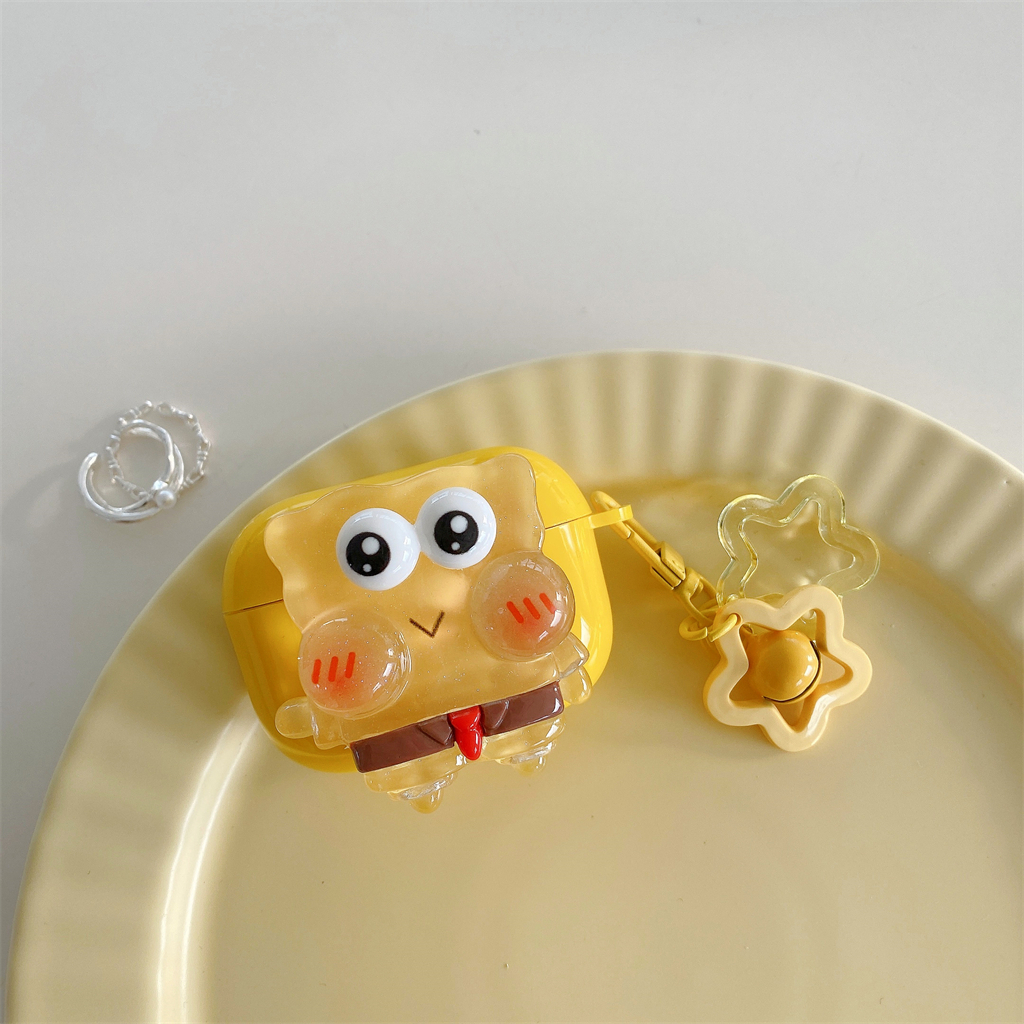 Ốp Hộp Đựng Tai Nghe Nhét Tai Hình SpongeBob Cho Apple AirPods Pro2 Pro AirPods 1 / 2 AirPods 3
