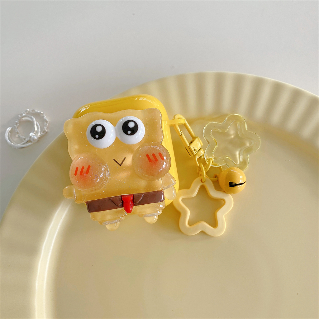 Ốp Hộp Đựng Tai Nghe Nhét Tai Hình SpongeBob Cho Apple AirPods Pro2 Pro AirPods 1 / 2 AirPods 3