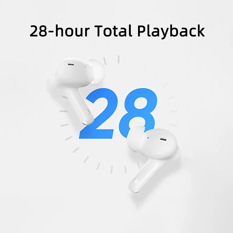 Tai Nghe Không Dây realme Buds T100 TWS Pin 28 Giờ IPX5