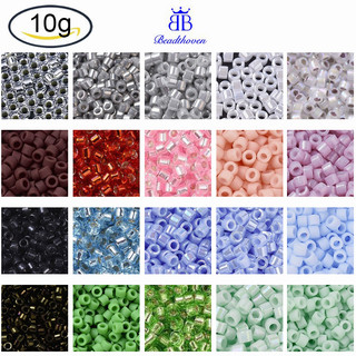 10g MIYUKI Delica Beads Cylinder Japanese Seed Beads 11/0 (DB1335) Dyed Silver Lined Pink 1.3x1.6mm Hole: 0.8mm about 2000pcs/10g