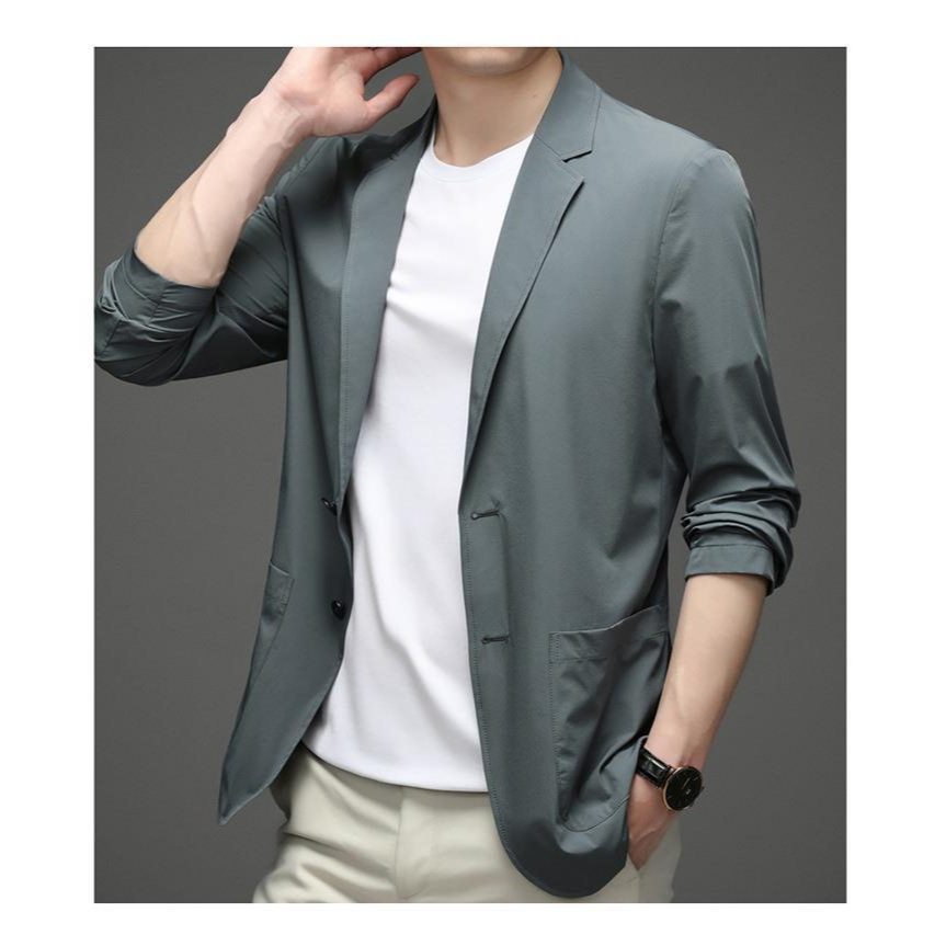 Áo Khoác Chống Nắng Bằng Lụa Siêu Mỏng Thời Trang Xuân Thu Cho Nam