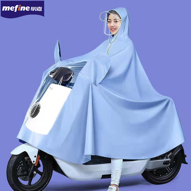 áo mưa đi xe máy bộ người lớn 1 người nam nữ hồng vành HD