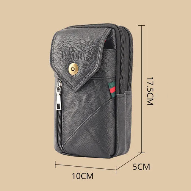 Túi Da Bò Đựng Điện Thoại Đeo Hông Đa Năng fp371 Dành Cho Nam