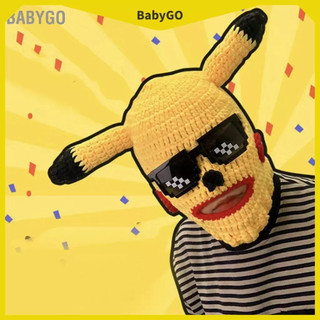 Mũ len mặt nạ pikachu hài hước xinh xắn
