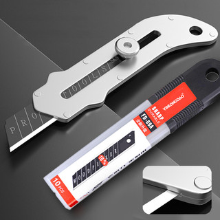 18mm Thép không gỉ dao dọc giấy 10 kết hợp lưỡi dao phượt dao rọc giấy