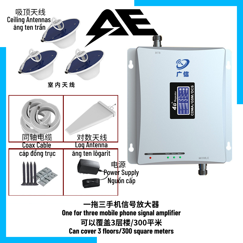Bộ Khuếch Đại Tín Hiệu Điện Thoại Di Động 2G / 3G / 4G Cho Unicom / Telecom / Mobile | BigBuy360 - bigbuy360.vn