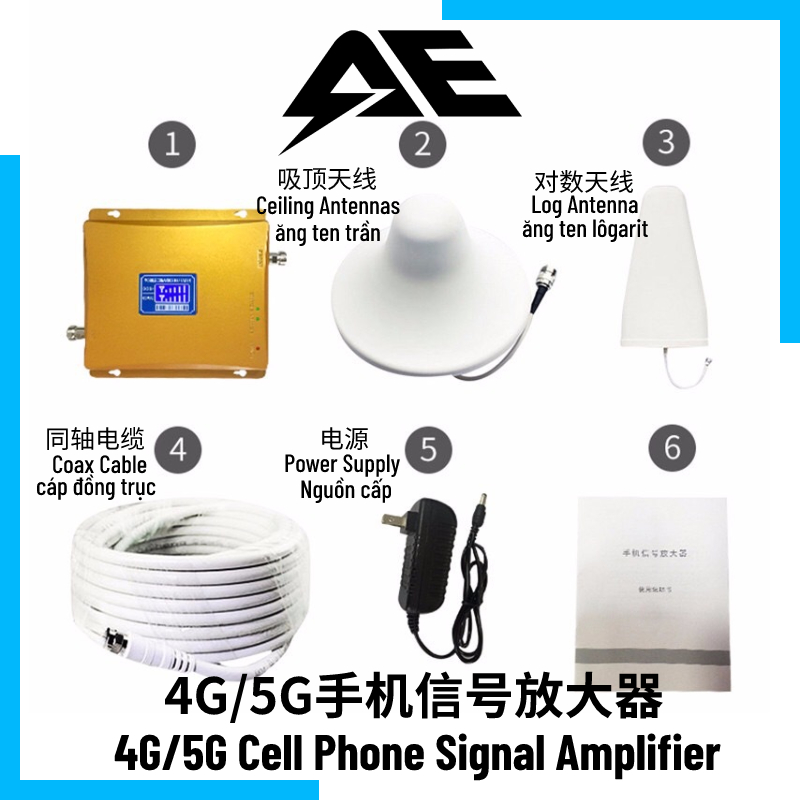 Bộ Khuếch Đại Tín Hiệu Điện Thoại Di Động 2G / 3G / 4G / 5G Chuyên Nghiệp Phù Hợp Cho Unicom / Telecom / Mobile | BigBuy360 - bigbuy360.vn