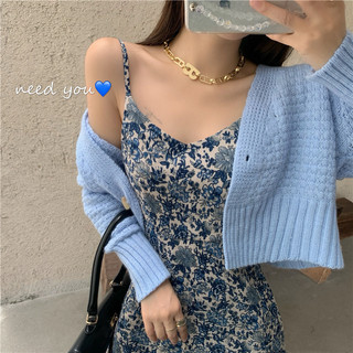 Đầm midi in hoa phong cách vintage 2023