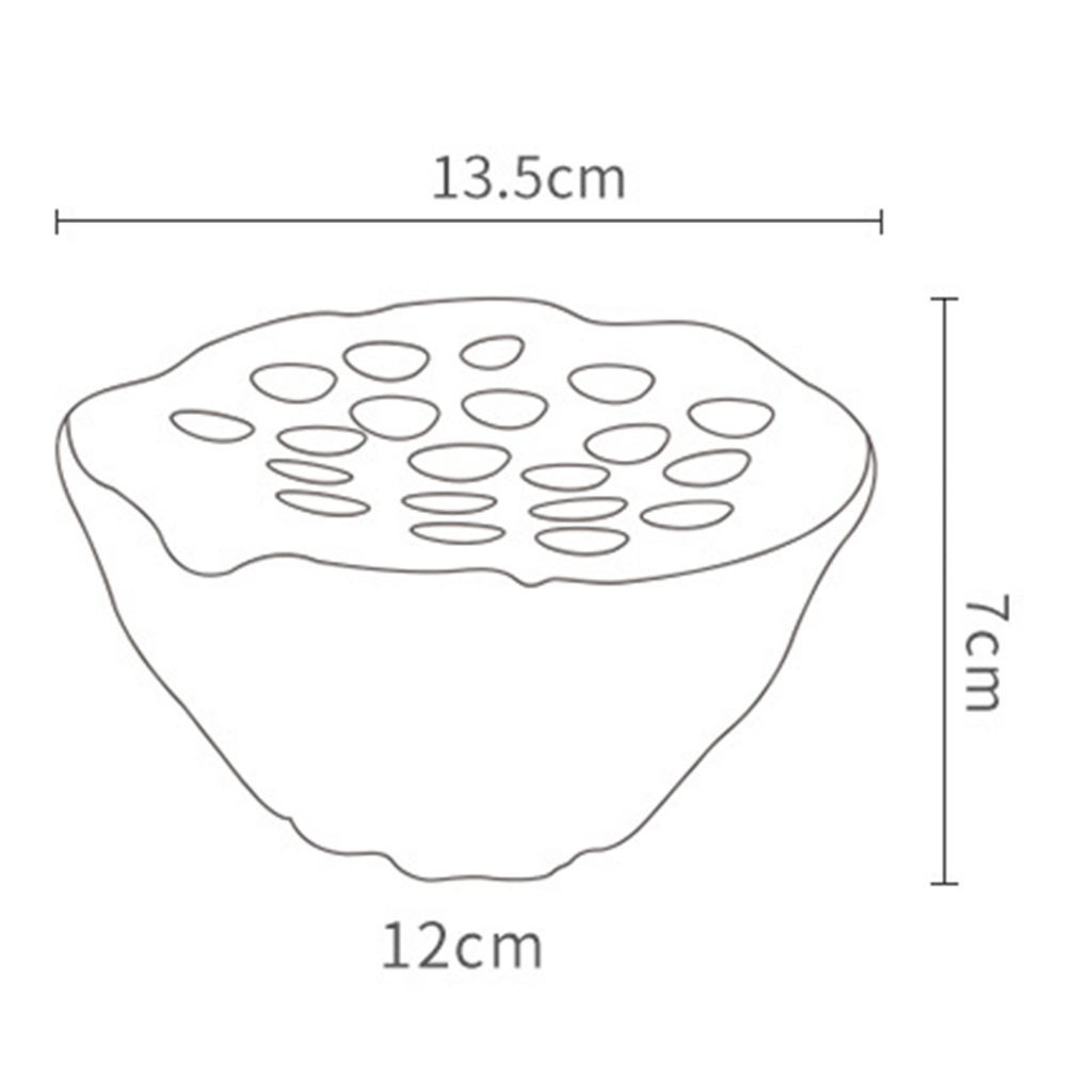Bát cắm hoa Kesoto bằng gốm sứ có lỗ trang trí nghệ thuật phong cách Trung Hoa