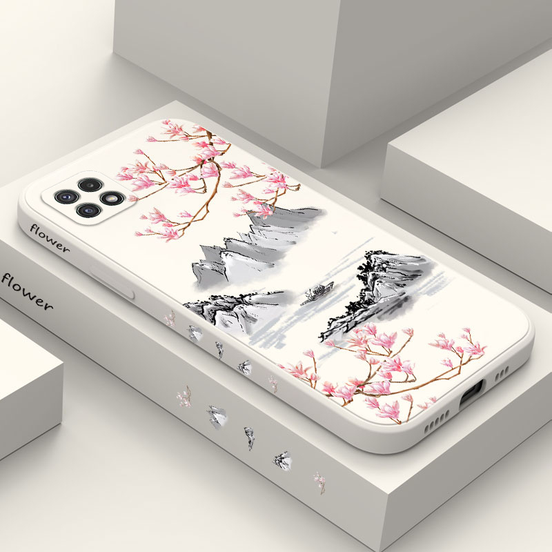 Ốp Điện Thoại Mềm In Hình Trái Đào Cho Samsung Galaxy A22 A12 4G 5G A02 A02S Sự Bảo Vệ