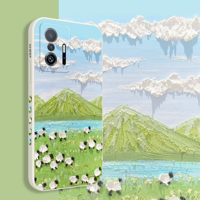 Ốp Điện Thoại Hình Cừu Cho xiaomi mi 13t 12t 11t 10t pro lite mi 9t pro