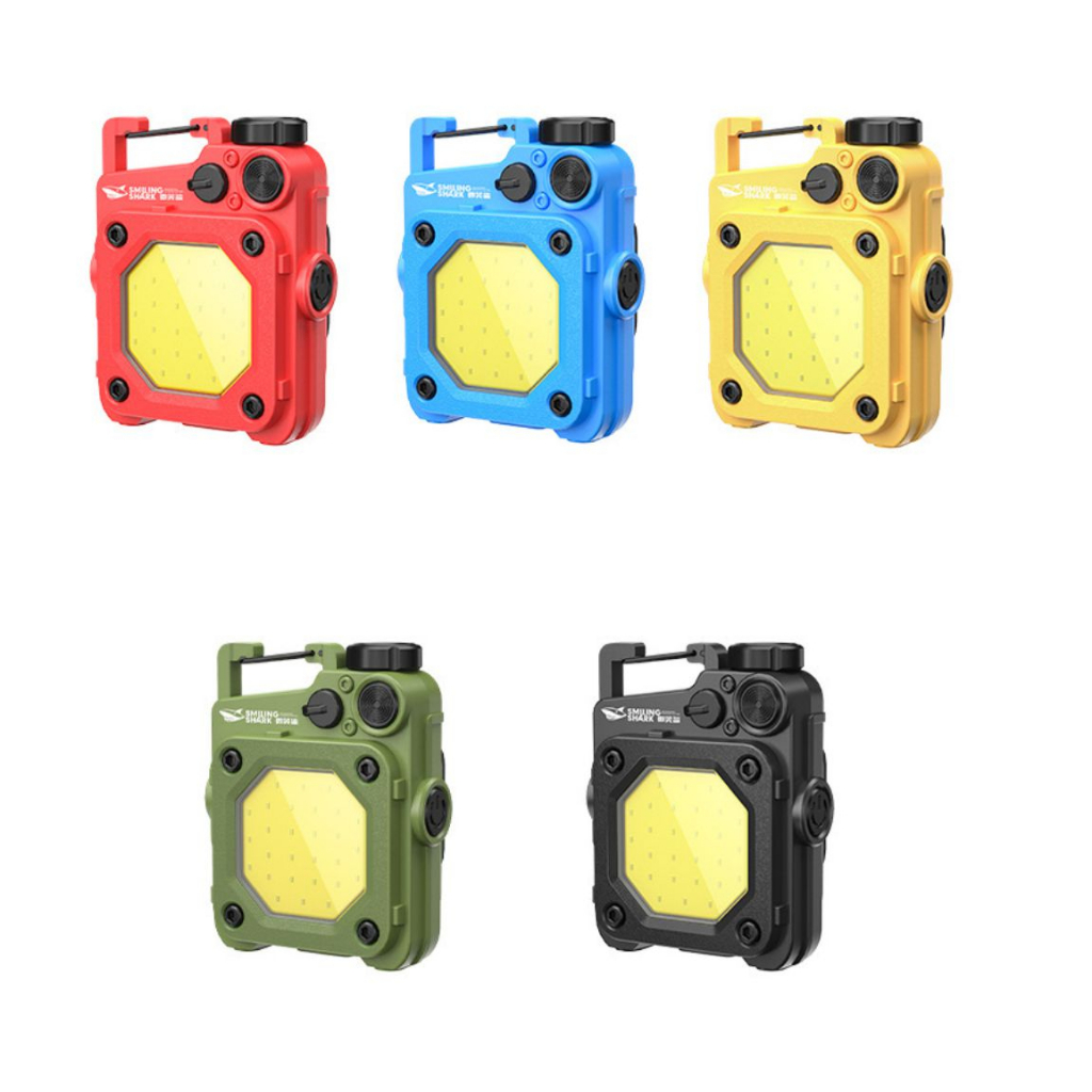 Đèn Pin MINI COB Hình Cá Mập Gắn Móc Khóa Tiện Lợi
