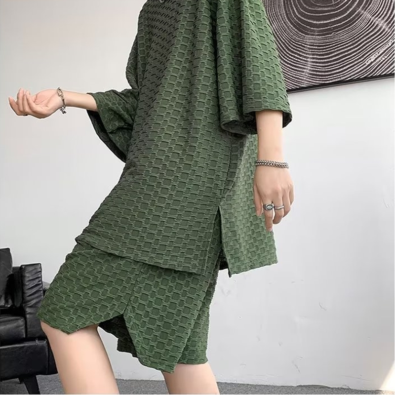 Áo Thun Tay Ngắn Dáng Rộng Chất Lụa Thời Trang Mùa Hè Cá Tính Cho Nam