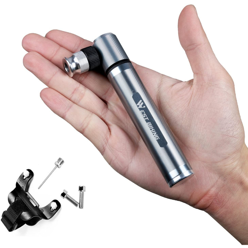 Bơm Xe Đạp Mini Presta & Schrader- 160 PSI - Bộ Dụng Cụ Gắn Trên Lốp Xe Đạp Nhỏ Gọn Và Nhẹ 2.9 oz