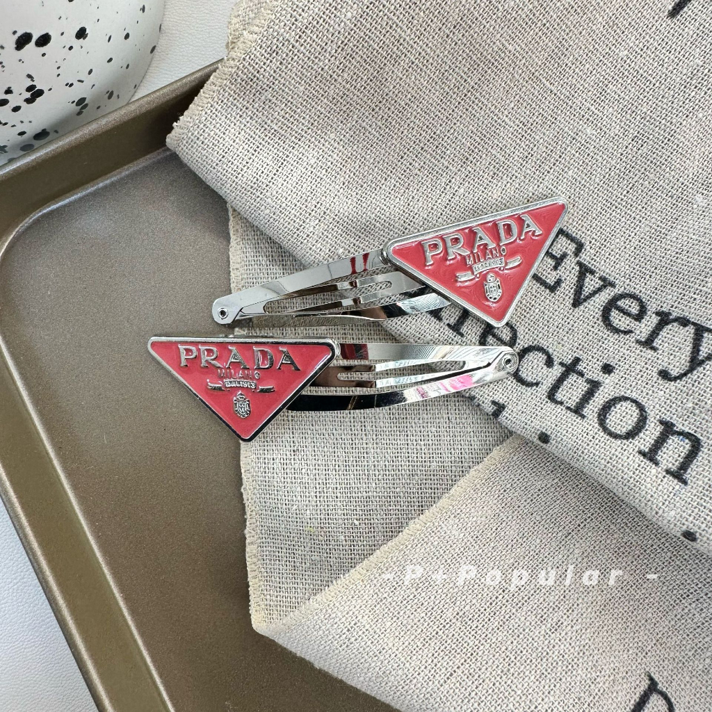 Kẹp Tóc Hình Tam Giác In Chữ Phong Cách Hàn Quốc Sang Trọng Cho Nữ