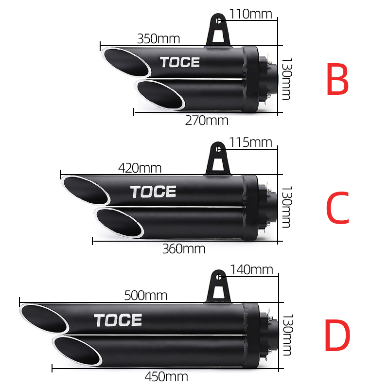 Pô toce hai ống xả.