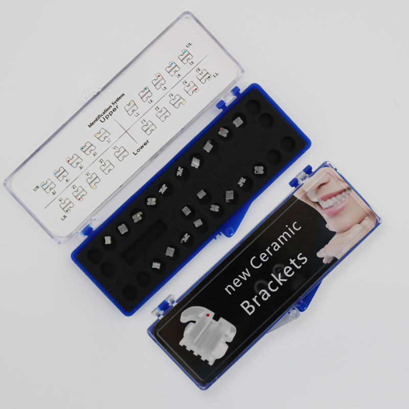 Giá Đỡ Chỉnh Hình Roth / MBT 3Hook 345 Móc Bằng Sứ Orthodontic Ceramic Bracket