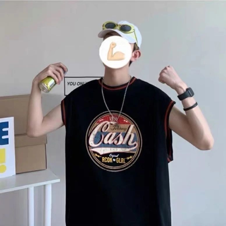 Áo Thun Bóng Rổ Sát Nách Dáng Rộng Thời Trang Cá Tính Trẻ Trung