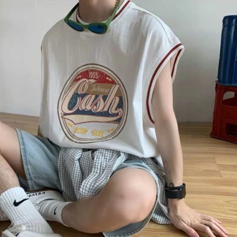 Áo Thun Bóng Rổ Sát Nách Dáng Rộng Thời Trang Cá Tính Trẻ Trung