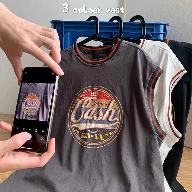 Áo Thun Bóng Rổ Sát Nách Dáng Rộng Thời Trang Cá Tính Trẻ Trung