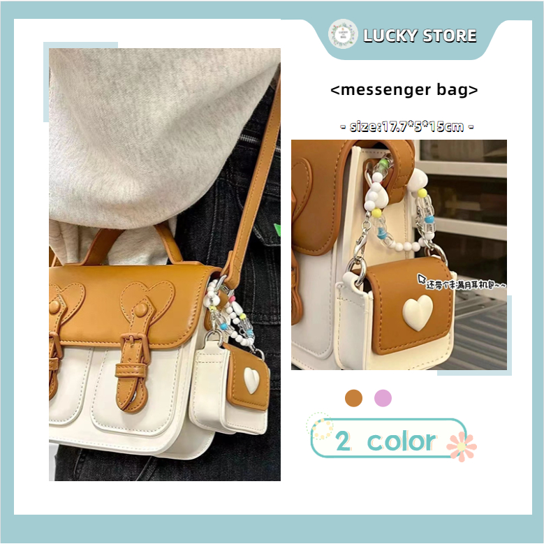 💗100% KHO SN SÀNG💗 Túi xách nữ Túi Đeo Chéo Hình Vuông Nhỏ Nhắn Phong Cách Nhật Bản Thời Trang Mới 2023