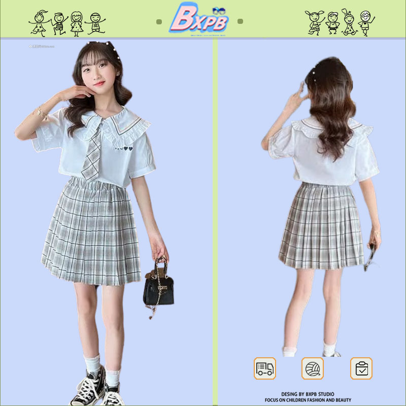 Set Đồ Mùa Hè 2 Món Gồm Áo Và Chân Váy Phong Cách Hàn Quốc Cho Nữ 110-170