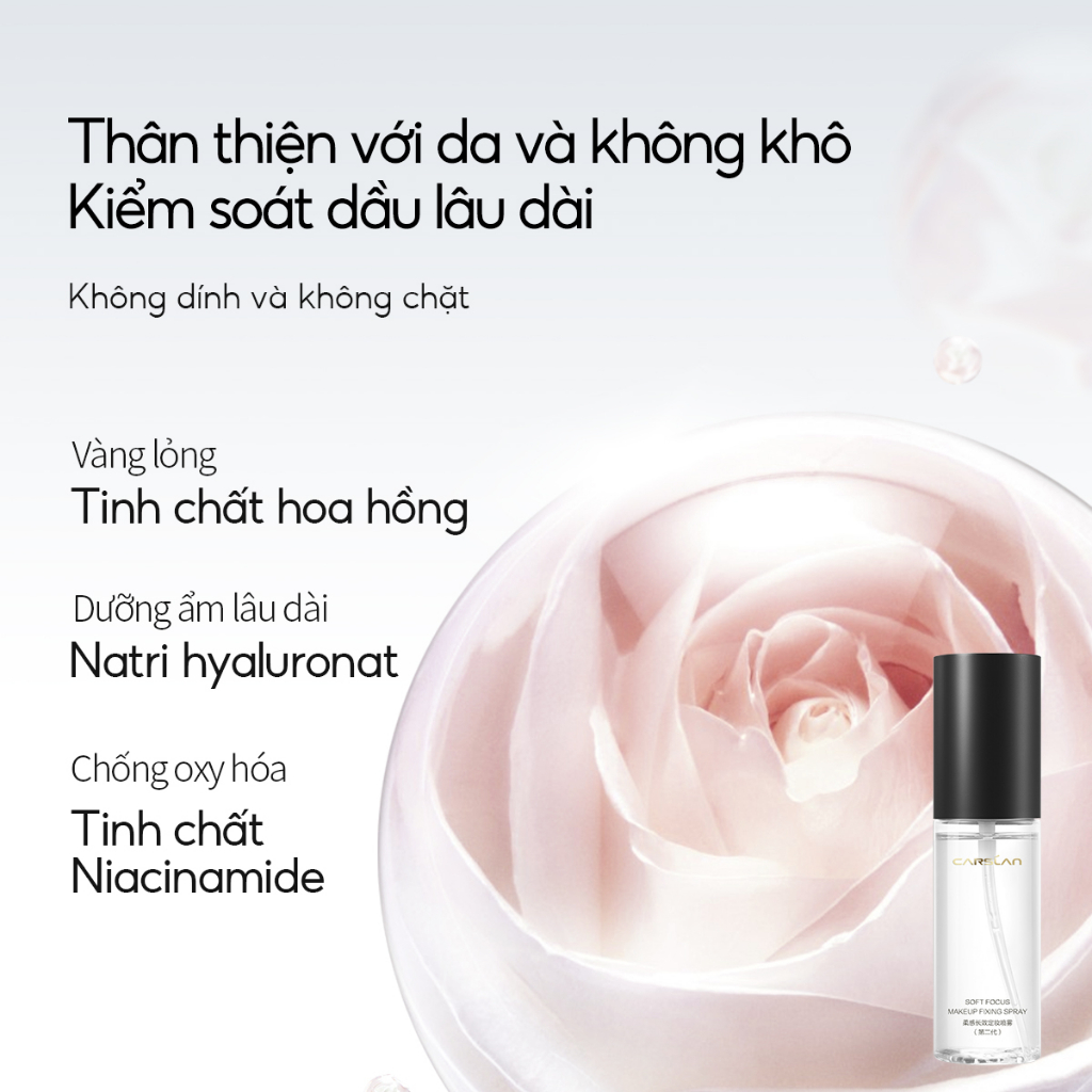 Xịt khoá nền trang điểm CARSLAN lâu trôi và kiểm soát dầu trên da 50ml