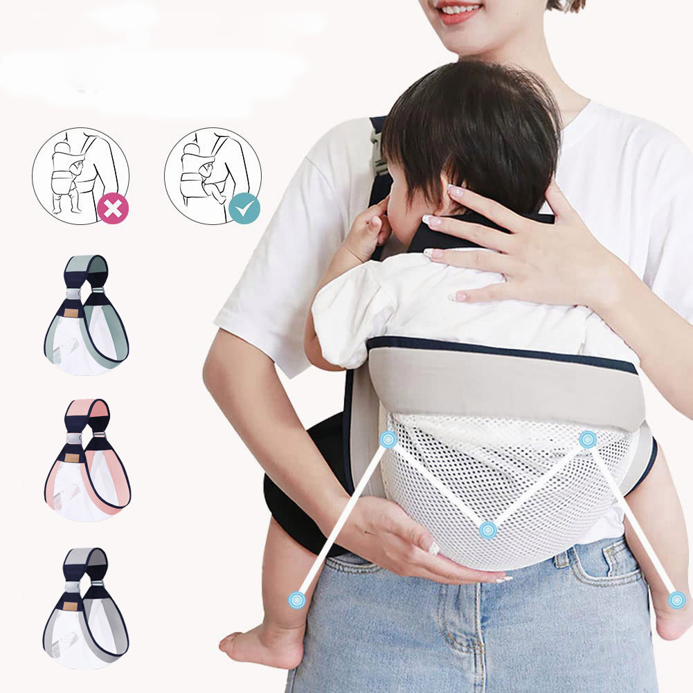 Đai Địu Em Bé Đeo Thắt Lưng Di Động Dạng Lưới Ngang Eo