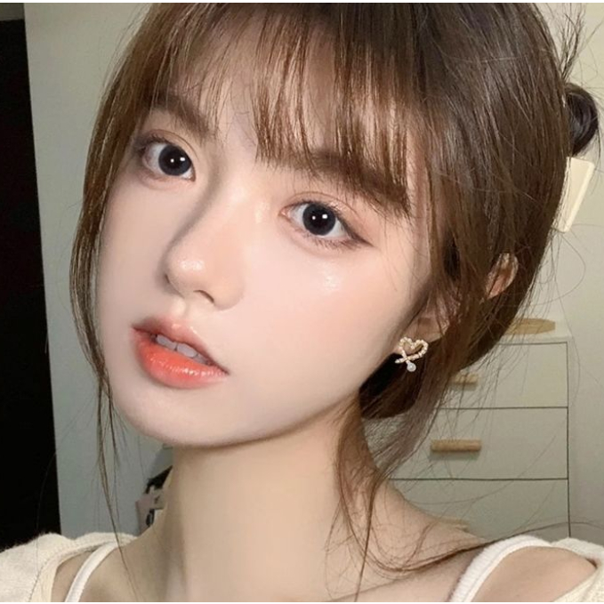 Khuyên Tai Hình Trái Tim Phong Cách Cổ Điển Thanh Lịch Cao Cấp