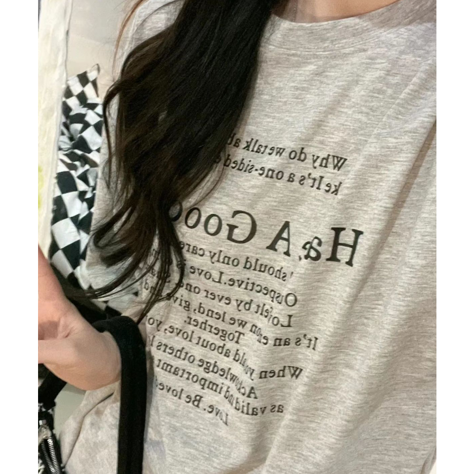 Áo Thun Ngắn Tay Dáng Rộng Thời Trang Mùa Hè Giản Dị Dễ Phối Đồ Dành Cho Học Sinh