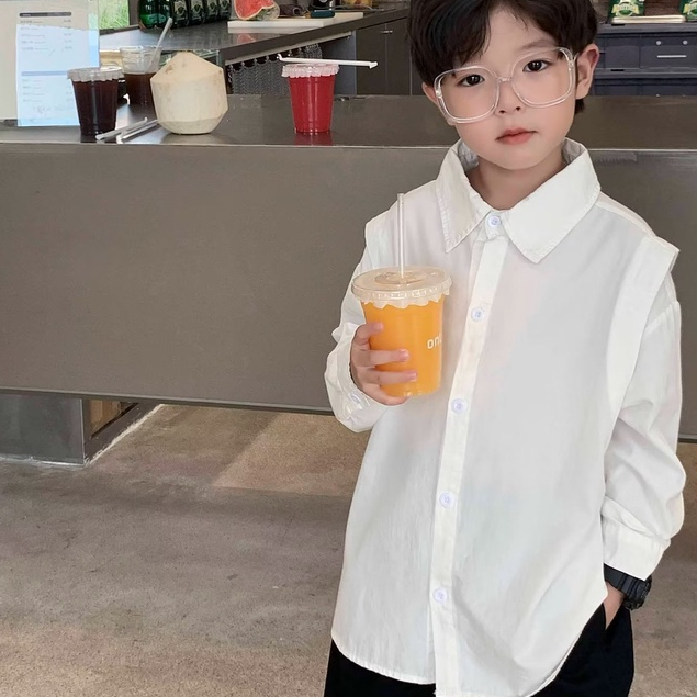 Áo Sơ Mi Thời Trang Mùa Hè Anh Quốc Dành Cho Bé Trai 5-13 Tuổi