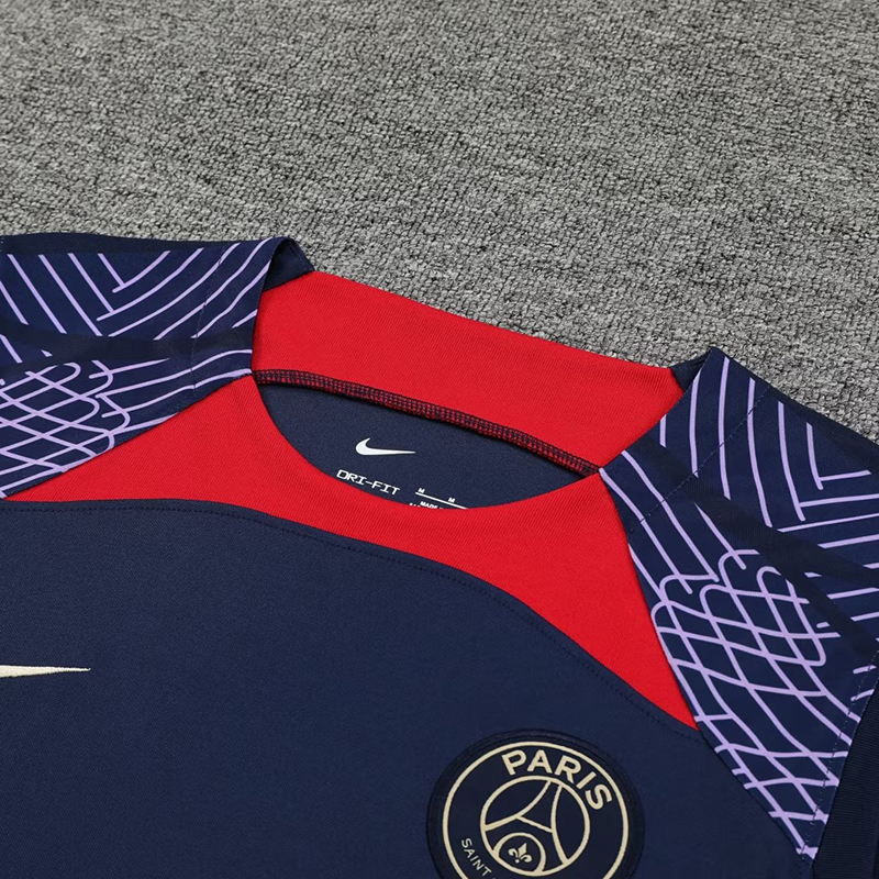 Bộ Quần Áo Bóng Đá Màu Xanh Dương Paris Size S-2XL 2023-24