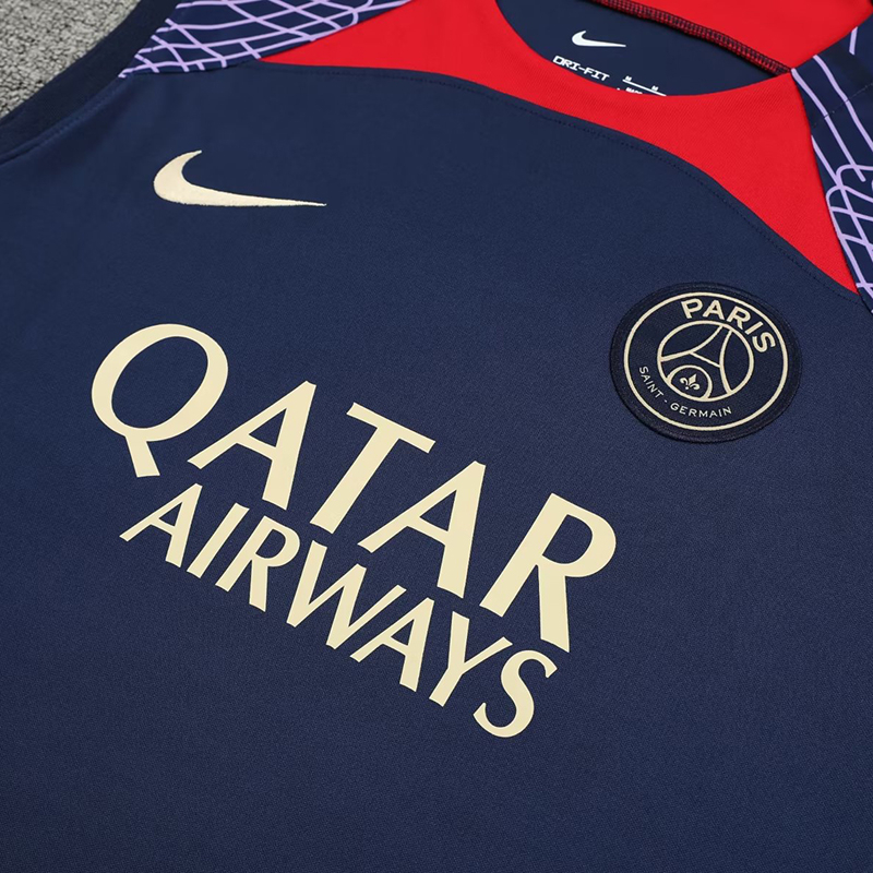 Bộ Quần Áo Bóng Đá Màu Xanh Dương Paris Size S-2XL 2023-24