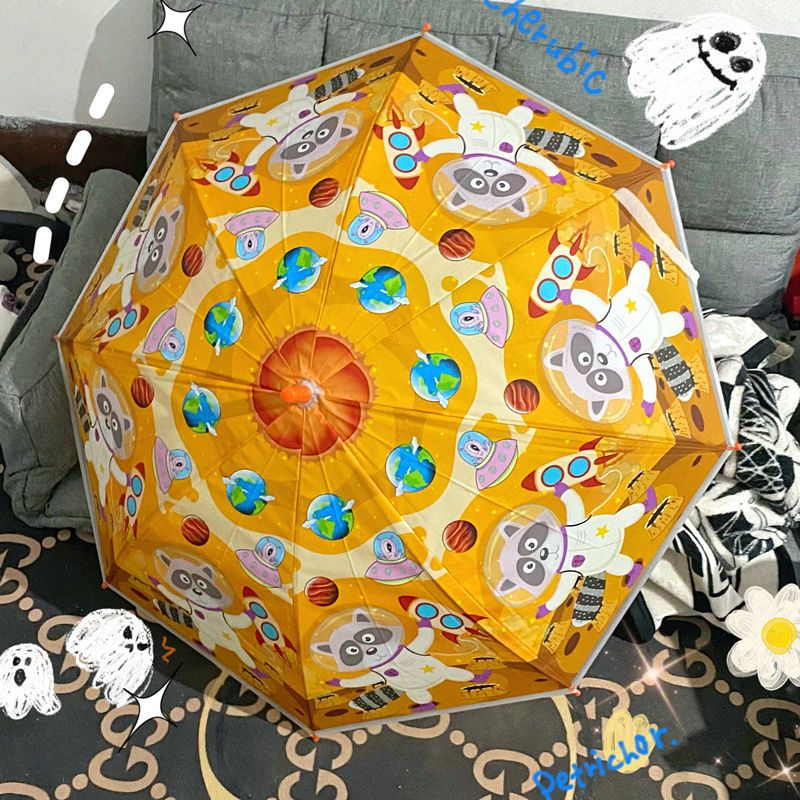Dù Trong Suốt Tay Cầm Dài In Hoạt Hình Doraemon Kiểu Nhật Bản Dễ Thương Cho Bé Mẫu Giáo