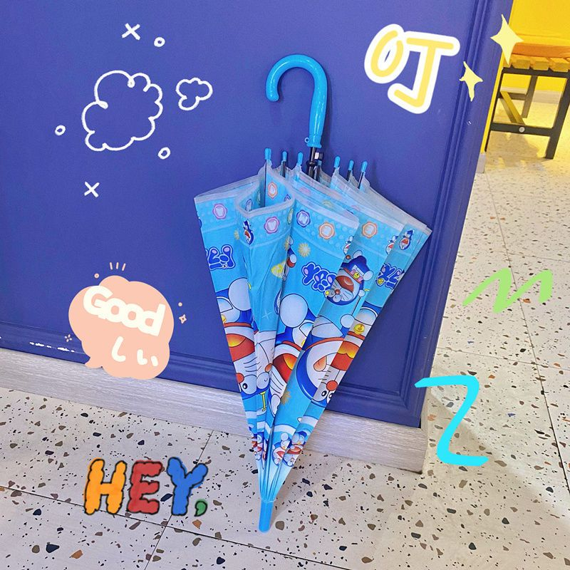 Dù Trong Suốt Tay Cầm Dài In Hoạt Hình Doraemon Kiểu Nhật Bản Dễ Thương Cho Bé Mẫu Giáo