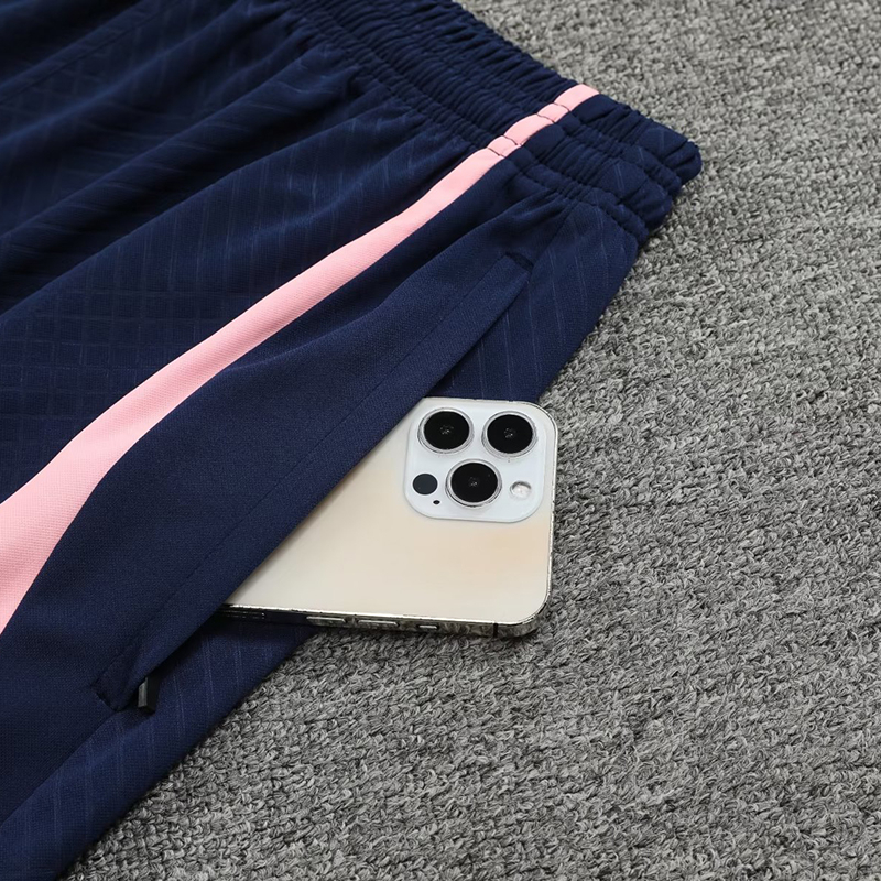 Bộ Quần Áo Đá Banh Tay Ngắn Màu Xanh Dương Size S-2XL 2023-24 Atletico Madrid