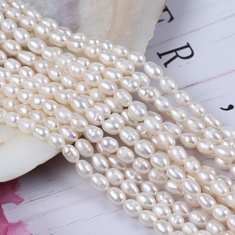 Chuỗi Hạt Ngọc Trai Tự Nhiên 5-6mm 100% Chính Hãng Dùng Làm Trang Sức Thủ Công