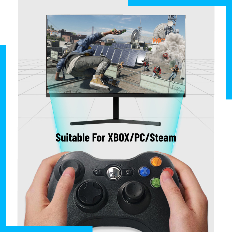 Tay Cầm Chơi Game Có Dây Mạ Điện Nhiều Màu Sắc Cho Microsoft XBOX360