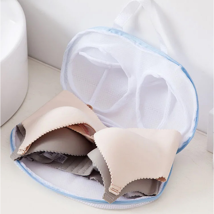 Túi Lưới Giặt Áo Lót Đồ Lót Túi Giặt Áo Ngực Chuyên Dụng Vải Dày - Túi Đựng Quần Áo Cho Máy Giặt Có Khóa Kéo Tiện Lợi