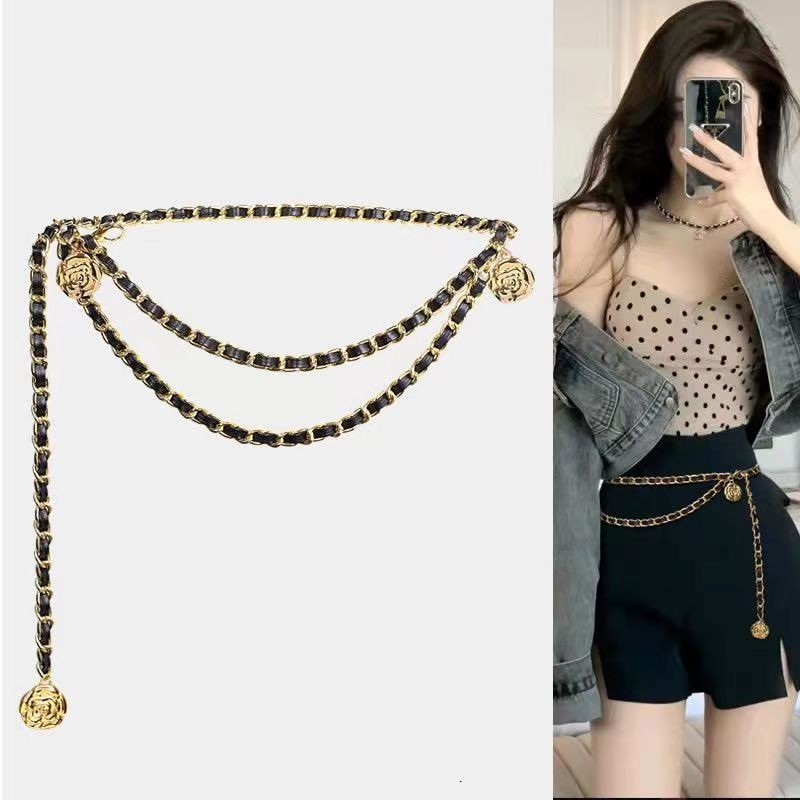 LINCOL SET - Đầm Trắng Dài Phối Thắt Lưng Ngọc Trai Nhã Nhặn