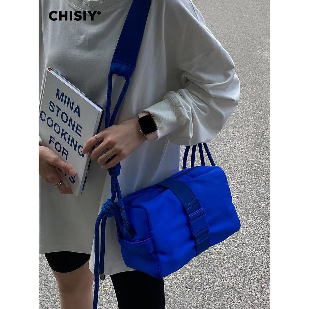 Túi Đeo Chéo Vai Màu Cam Trơn Phong Cách Thể Thao Thời Trang Hàn Quốc Cho Cặp Đôi